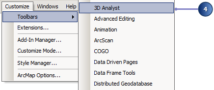 Add the 3D Analyst toolbar