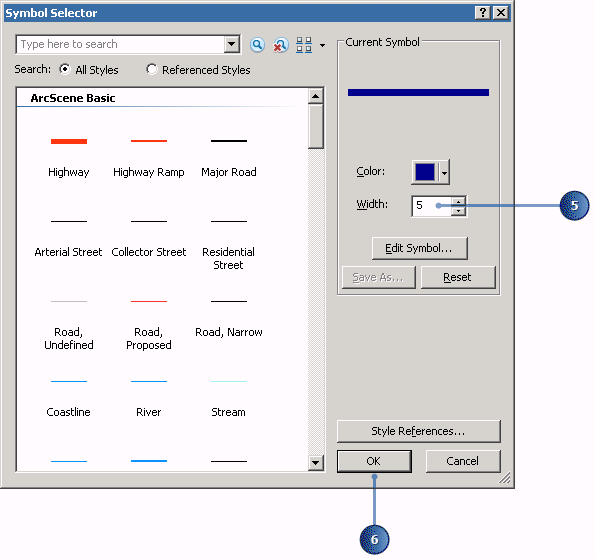 The Symbol Selector dialog box