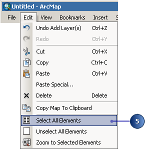 Select the elements you digitized to copy to other applications