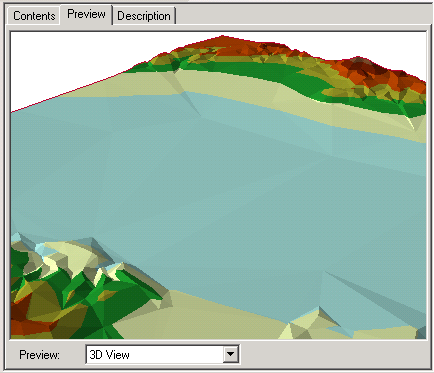 Using the Navigate tool to zoom in the 3D preview