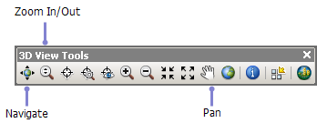 3D View Tools toolbar with the Navigate Tool highlighted