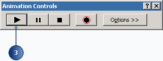 Click Play from the Animation Controls window