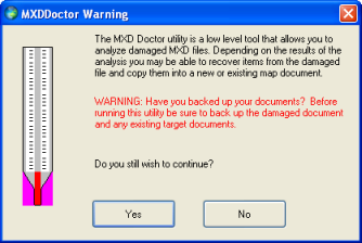 创建 .mxd 文件备份副本的提示 创建 .mxd 文件备份副本的提示