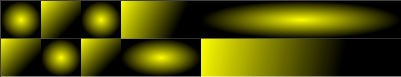 ScaleBar using LinearGradientBrush and RadialGradientBrush for the FillColor1 and FillColor2 depicted..