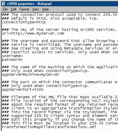 Using http with the Z39.50 Connector