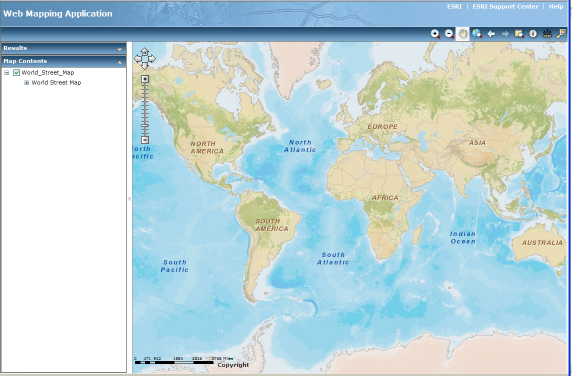 Image of a web mapping application