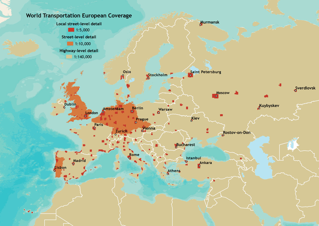 Image showing European coverage for World Transportation