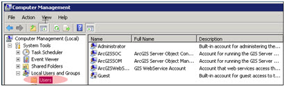 Image showing Computer Management dialog box