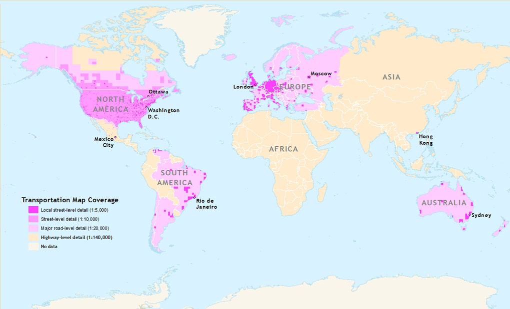 Image showing worldwide coverage for World Transportation 4.0