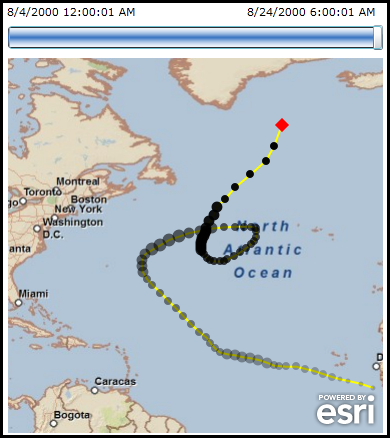 Hurricane Alberto in the Atlantic Ocean.